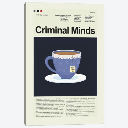 Criminal Minds Canvas Print #PAG274} by Prints and Giggles by Erin Hagerman Canvas Art Print
