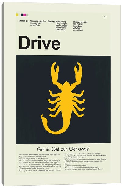 Drive Canvas Art Print - Scorpions