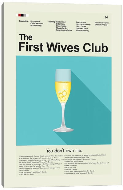 First Wives Club Canvas Art Print - Prints And Giggles by Erin Hagerman
