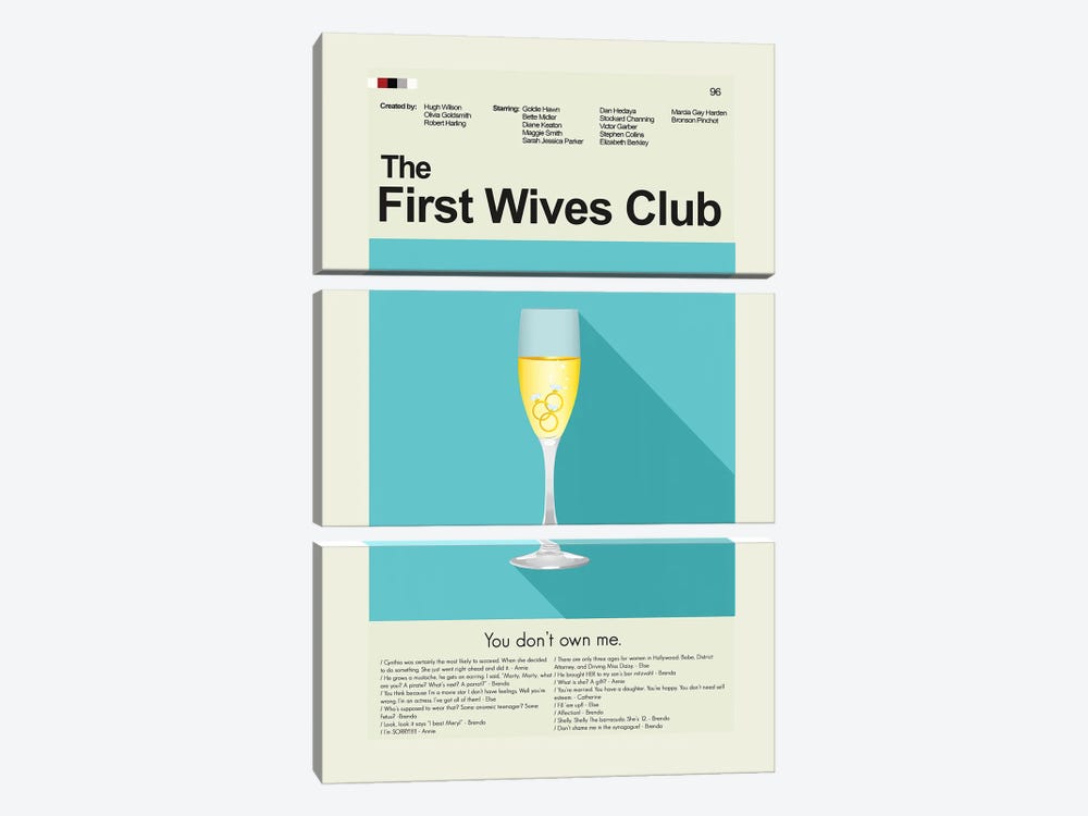 First Wives Club by Prints and Giggles by Erin Hagerman 3-piece Art Print