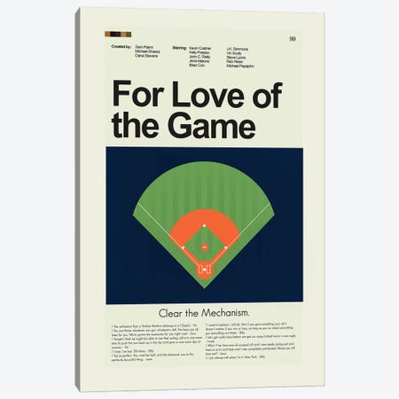 For Love of the Game Canvas Print #PAG285} by Prints and Giggles by Erin Hagerman Canvas Wall Art