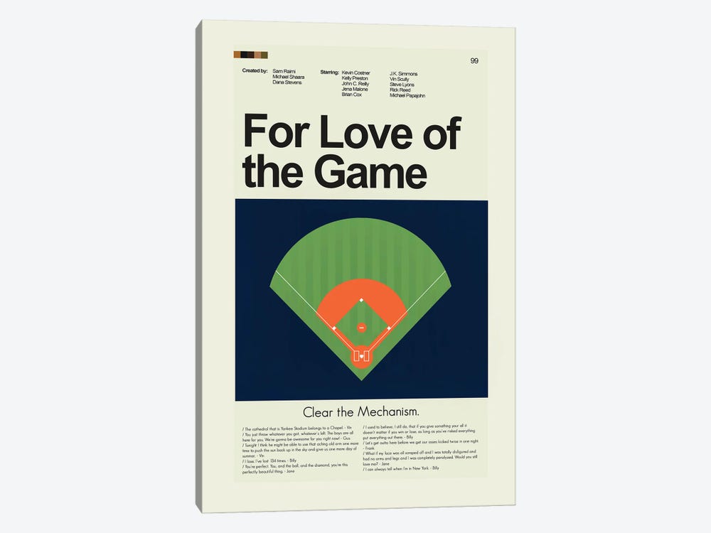 For Love of the Game by Prints and Giggles by Erin Hagerman 1-piece Canvas Wall Art