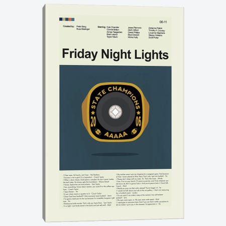 Friday Night Lights Canvas Print #PAG288} by Prints and Giggles by Erin Hagerman Canvas Print
