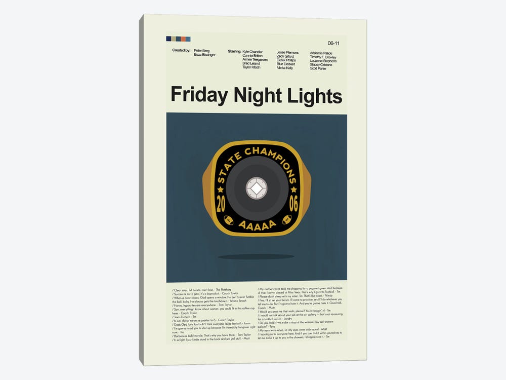 Friday Night Lights by Prints and Giggles by Erin Hagerman 1-piece Art Print
