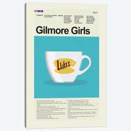 Gilmore Girls Canvas Print #PAG292} by Prints and Giggles by Erin Hagerman Canvas Art