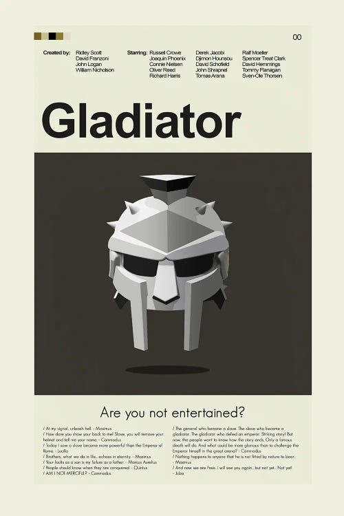 Gladiator by Prints and Giggles by Erin Hagerman wall art