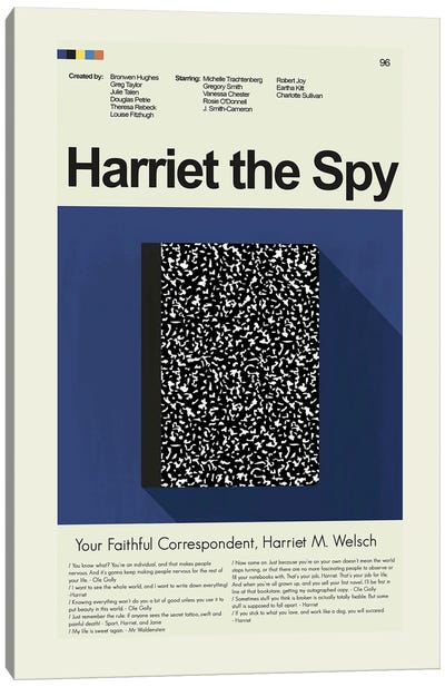 Harriet the Spy Canvas Art Print