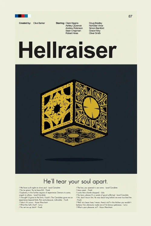 Hellraiser by Prints and Giggles by Erin Hagerman wall art