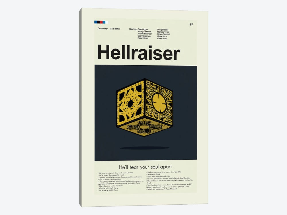 Hellraiser by Prints and Giggles by Erin Hagerman 1-piece Art Print