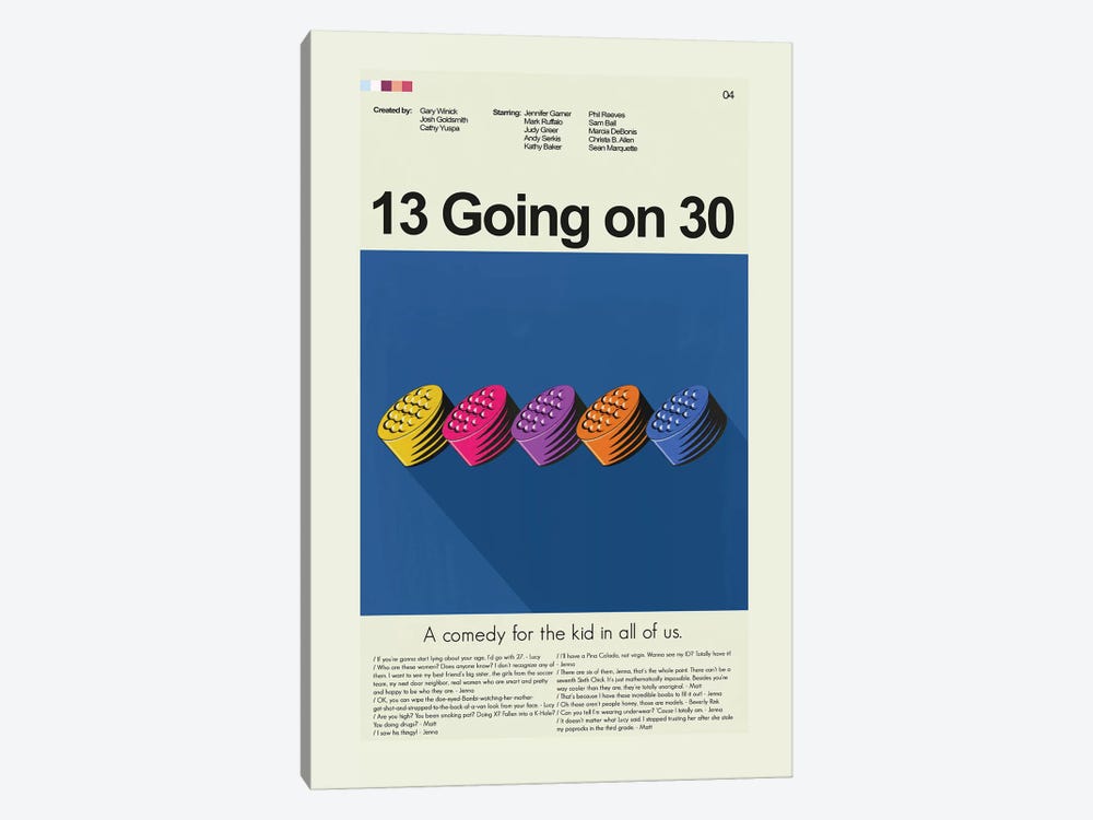 13 Going On 30 by Prints and Giggles by Erin Hagerman 1-piece Art Print