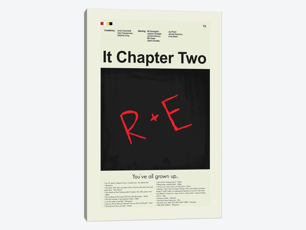 It: Chapter Two by Prints and Giggles by Erin Hagerman 1-piece Canvas Print