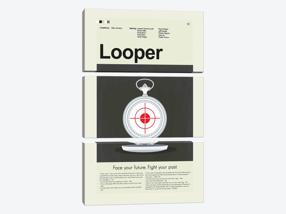 Looper by Prints and Giggles by Erin Hagerman 3-piece Art Print