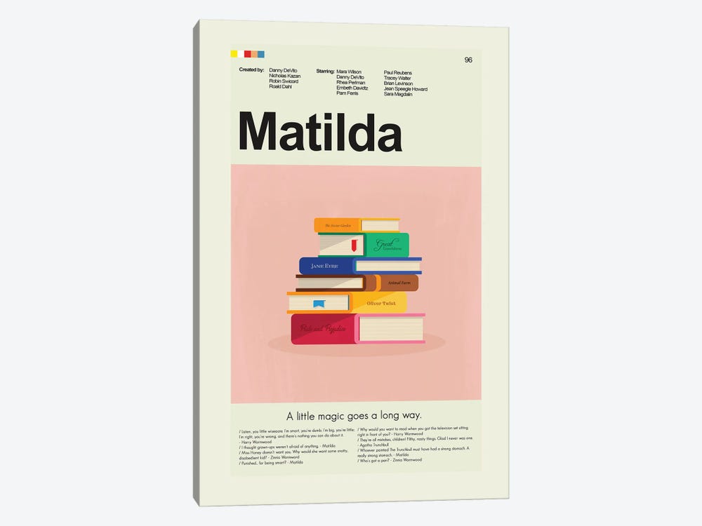 Matilda by Prints and Giggles by Erin Hagerman 1-piece Canvas Print