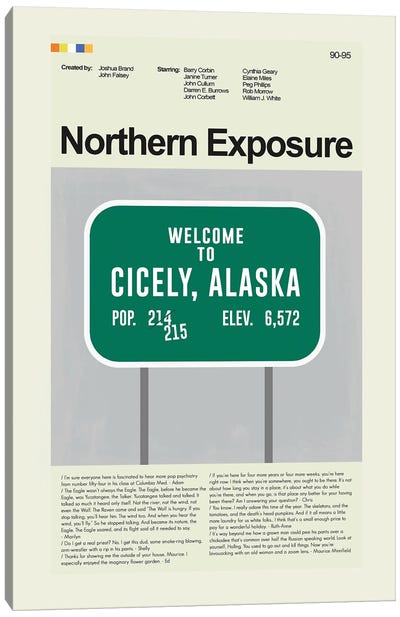 Northern Exposure Canvas Art Print - Sitcoms & Comedy TV Show Art