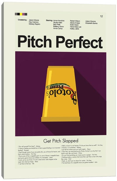 Pitch Perfect Canvas Art Print - Prints And Giggles by Erin Hagerman