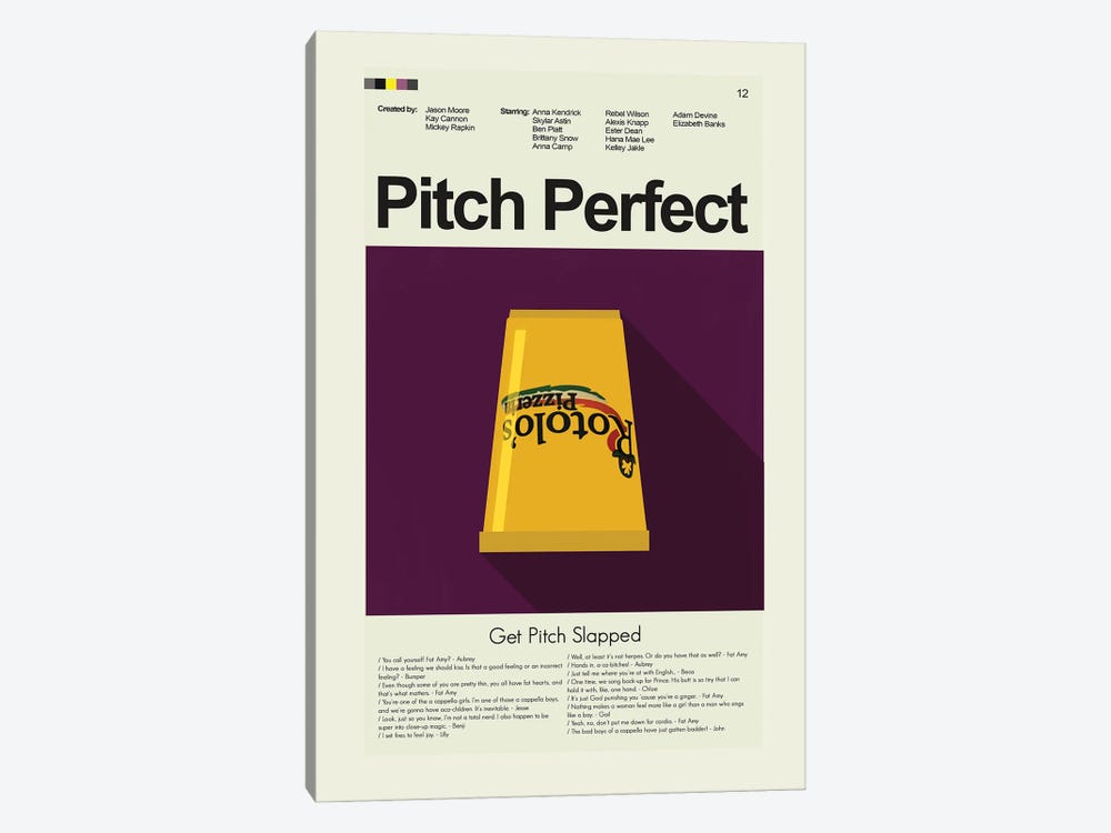 Pitch Perfect by Prints and Giggles by Erin Hagerman 1-piece Canvas Print