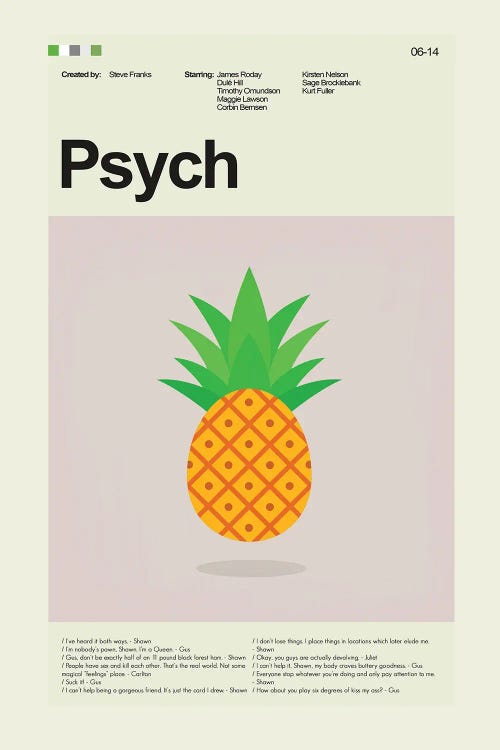 Psych by Prints and Giggles by Erin Hagerman wall art