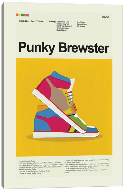 Punky Brewster Canvas Art Print - Kids TV Show Art