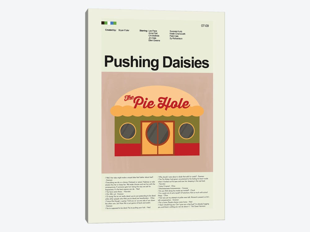 Pushing Daisies by Prints and Giggles by Erin Hagerman 1-piece Canvas Artwork