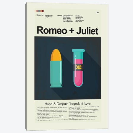 Romeo + Juliet Canvas Print #PAG329} by Prints and Giggles by Erin Hagerman Canvas Artwork