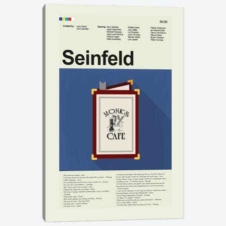 Seinfeld Canvas Print #PAG334} by Prints and Giggles by Erin Hagerman Canvas Wall Art