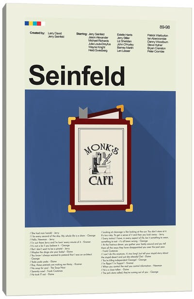 Seinfeld Canvas Art Print - Prints And Giggles by Erin Hagerman
