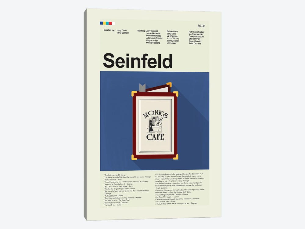 Seinfeld by Prints and Giggles by Erin Hagerman 1-piece Art Print