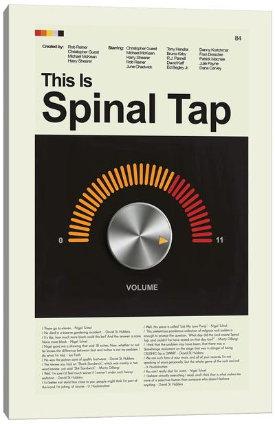 Spinal Tap Canvas Art Print - Minimalist Movie Posters