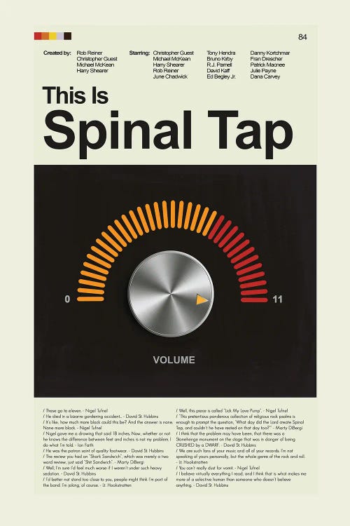 Spinal Tap by Prints and Giggles by Erin Hagerman wall art