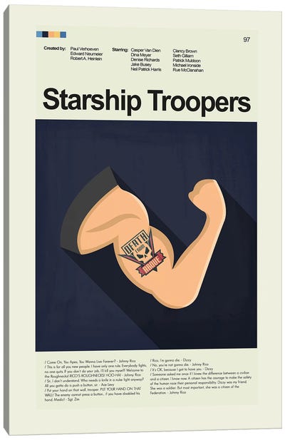 Starship Troopers Canvas Art Print - Prints And Giggles by Erin Hagerman