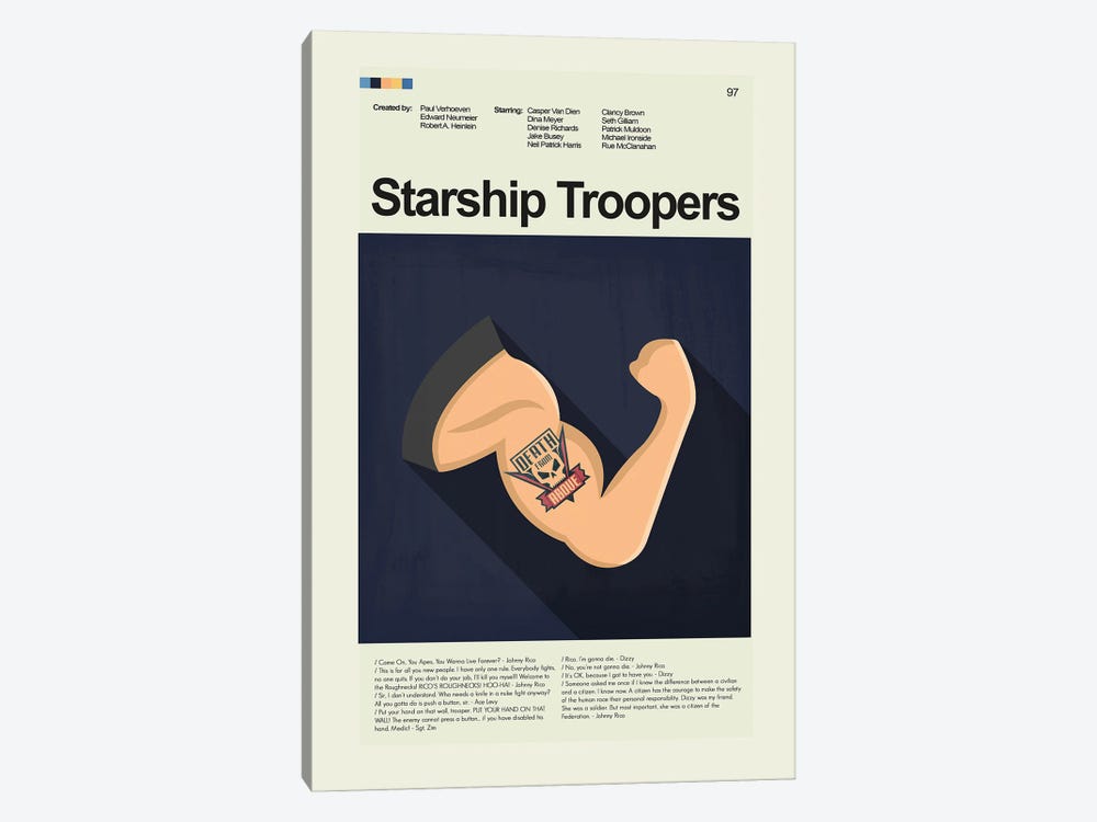 Starship Troopers by Prints and Giggles by Erin Hagerman 1-piece Canvas Print