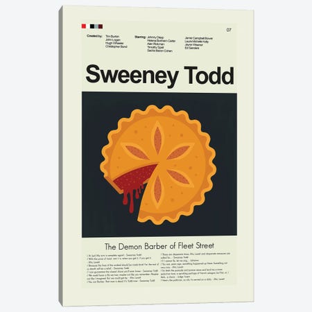 Sweeney Todd Canvas Print #PAG343} by Prints and Giggles by Erin Hagerman Canvas Art