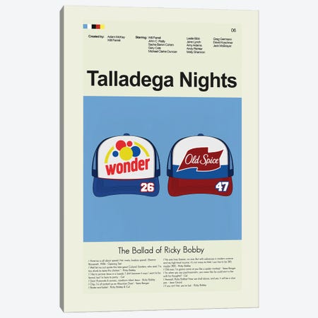 Talladega Nights: The Ballad of Ricky Bobby Canvas Print #PAG344} by Prints and Giggles by Erin Hagerman Canvas Print