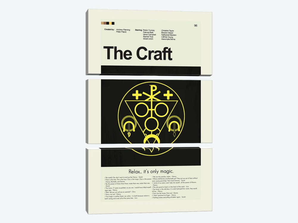 The Craft by Prints and Giggles by Erin Hagerman 3-piece Canvas Art Print