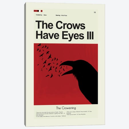 The Crows Have Eyes III Canvas Print #PAG348} by Prints and Giggles by Erin Hagerman Canvas Art