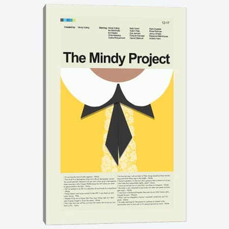 The Mindy Project Canvas Print #PAG351} by Prints and Giggles by Erin Hagerman Canvas Art Print