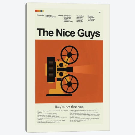 The Nice Guys Canvas Print #PAG352} by Prints and Giggles by Erin Hagerman Canvas Print