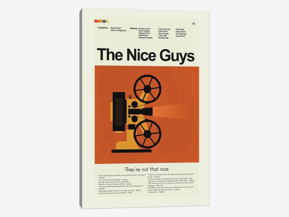 The Nice Guys by Prints and Giggles by Erin Hagerman 1-piece Art Print
