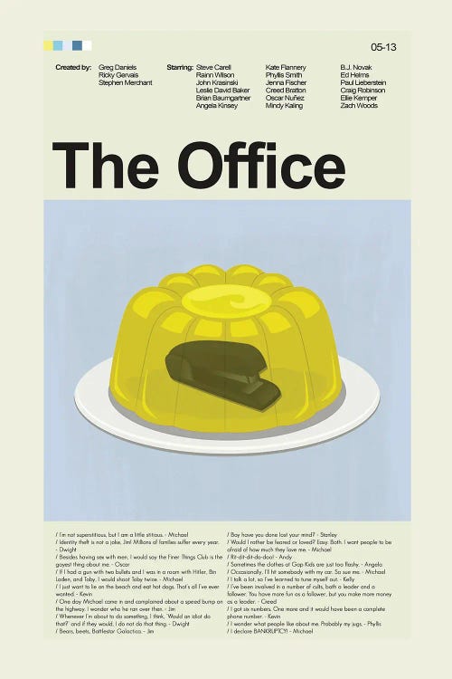 The Office by Prints and Giggles by Erin Hagerman wall art