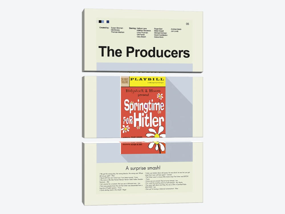 The Producers by Prints and Giggles by Erin Hagerman 3-piece Canvas Artwork