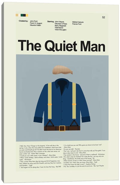 The Quiet Man Canvas Art Print - Classic Movie Art