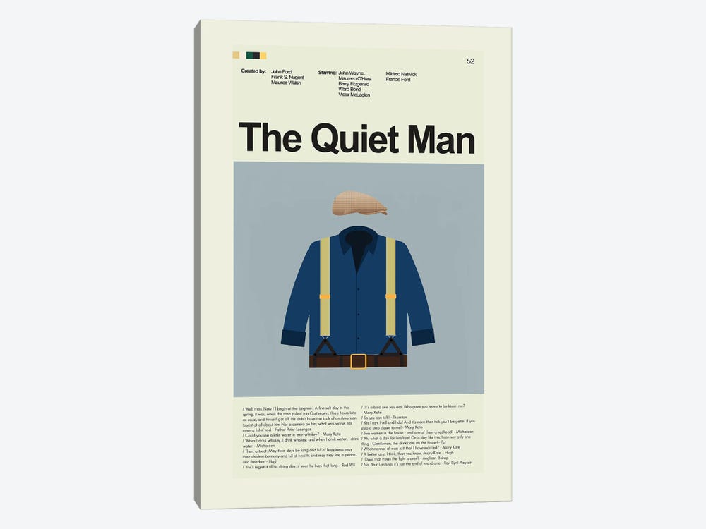 The Quiet Man by Prints and Giggles by Erin Hagerman 1-piece Art Print