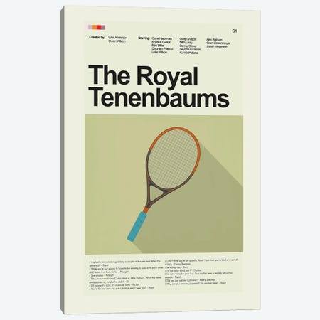 The Royal Tenenbaums Canvas Print #PAG357} by Prints and Giggles by Erin Hagerman Canvas Wall Art