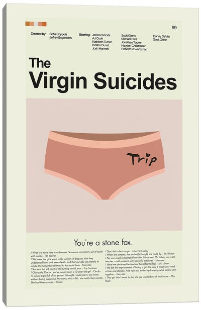 The Virgin Suicides Canvas Art Print - Romance Movie Art