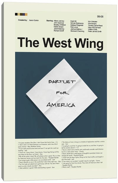 The West Wing Canvas Art Print - Minimalist Posters