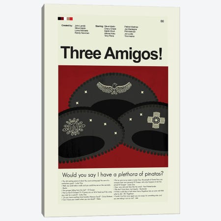 Three Amigos! Canvas Print #PAG362} by Prints and Giggles by Erin Hagerman Canvas Art