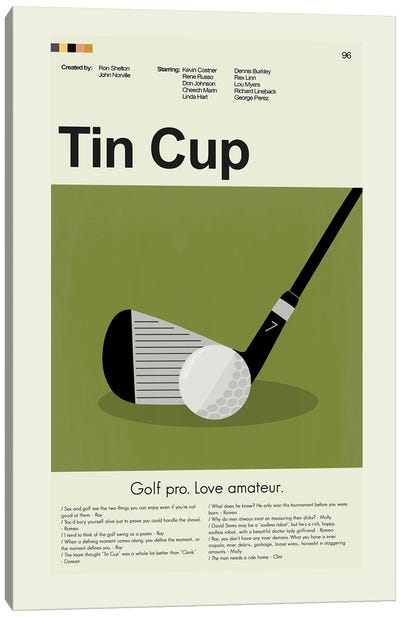 Tin Cup Canvas Art Print - Golf Art