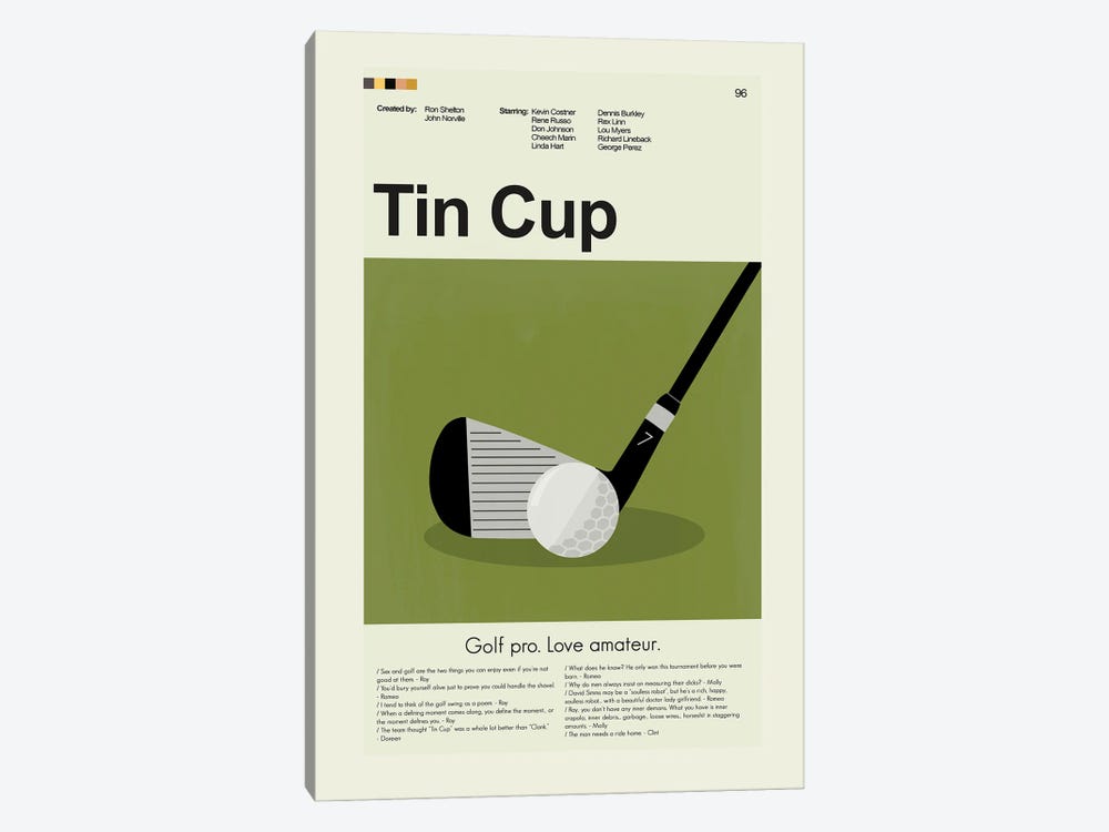 Tin Cup by Prints and Giggles by Erin Hagerman 1-piece Art Print