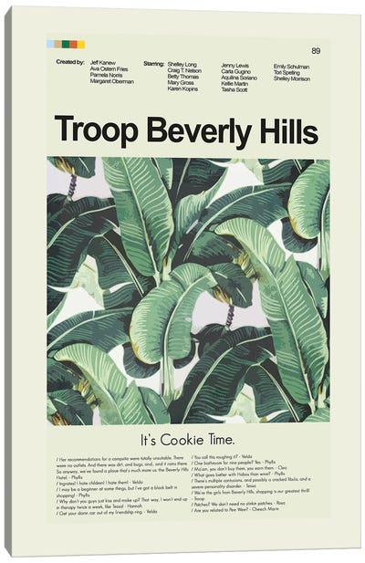 Troop Beverly Hills Canvas Art Print - Leaf Art