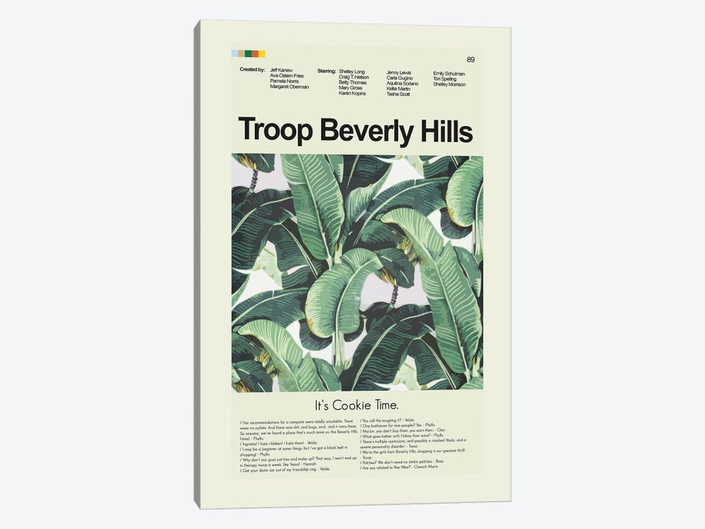 Troop Beverly Hills by Prints and Giggles by Erin Hagerman 1-piece Canvas Artwork